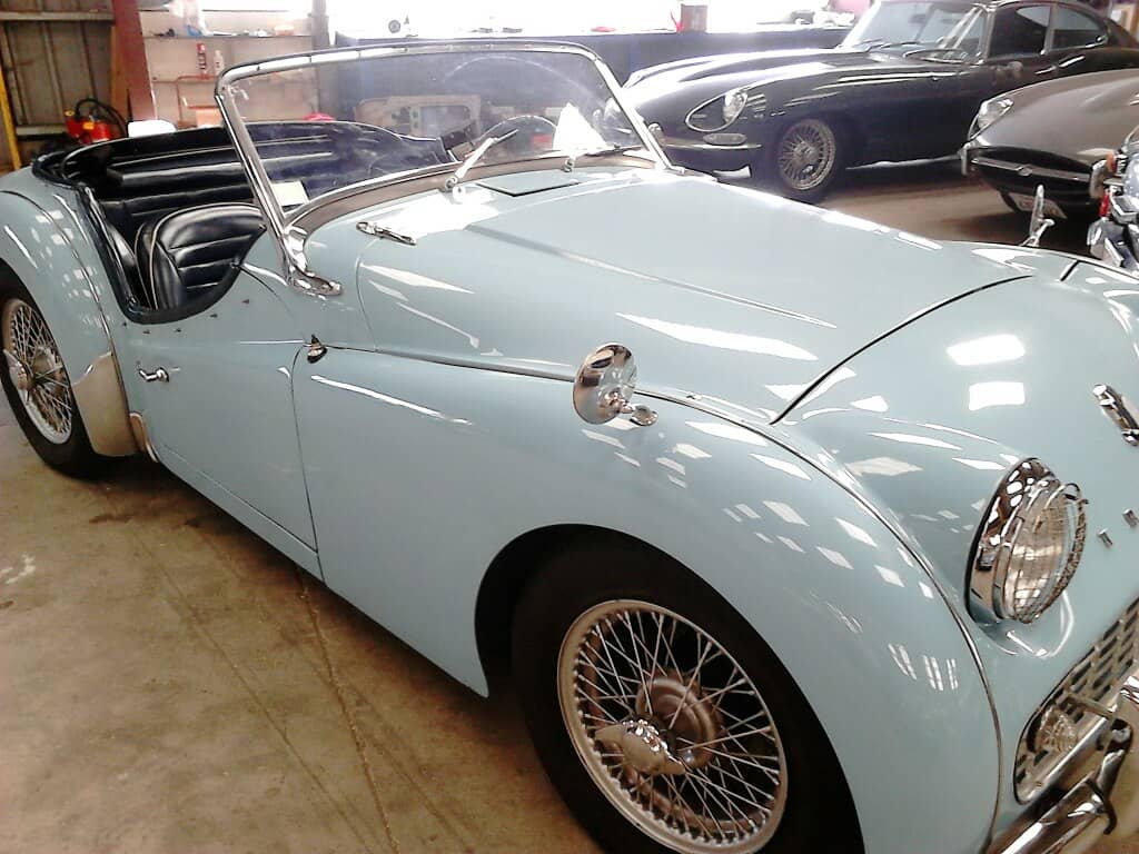 Triumph TR3 A 1958 bleue